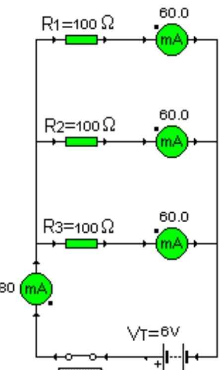 Ejemplo de cálculo en circuito paralelo