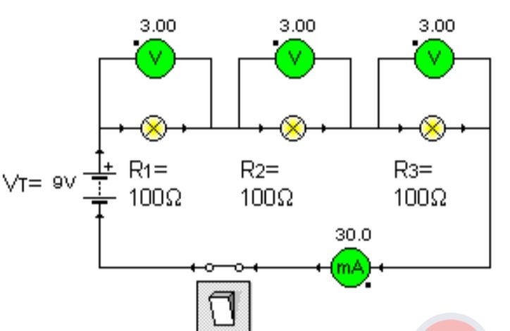 Ejemplo de cálculo en circuito serie